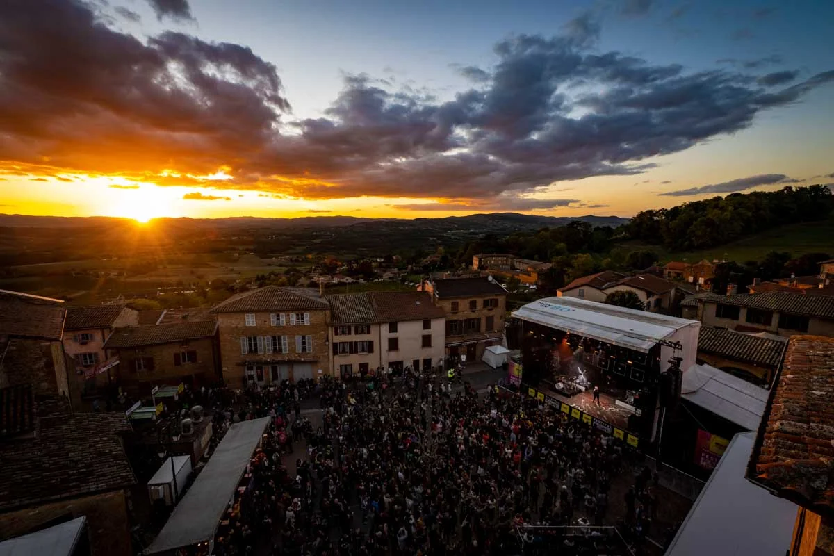 Festival Les Vendanges Musicales — foule, site et équipe bénévole