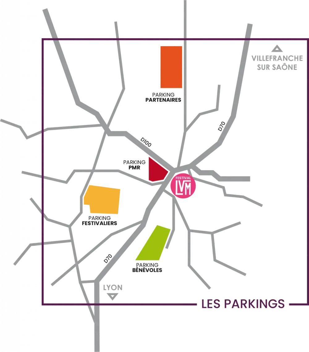 Plan des parkings du festival LVM